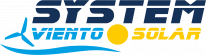logo system viento solar blau