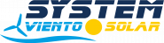 logo system viento solar blau